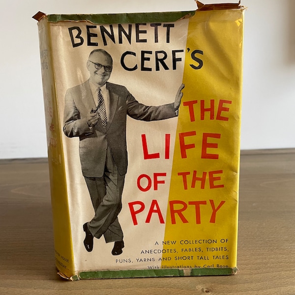 The Life of the Party by Bennett Cerf | Hardcover Book | Jokes | Anecdotes | Short Stories | Fables