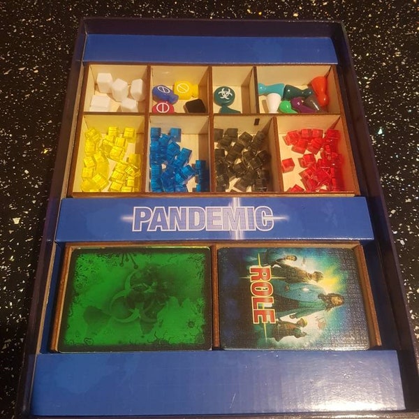 Pandemic box organizer voor componenten en kaarten, fan made