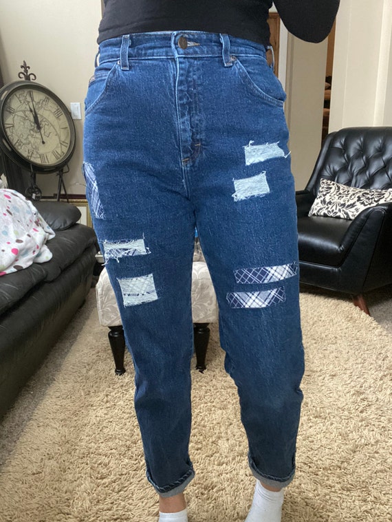 cute patched jeans