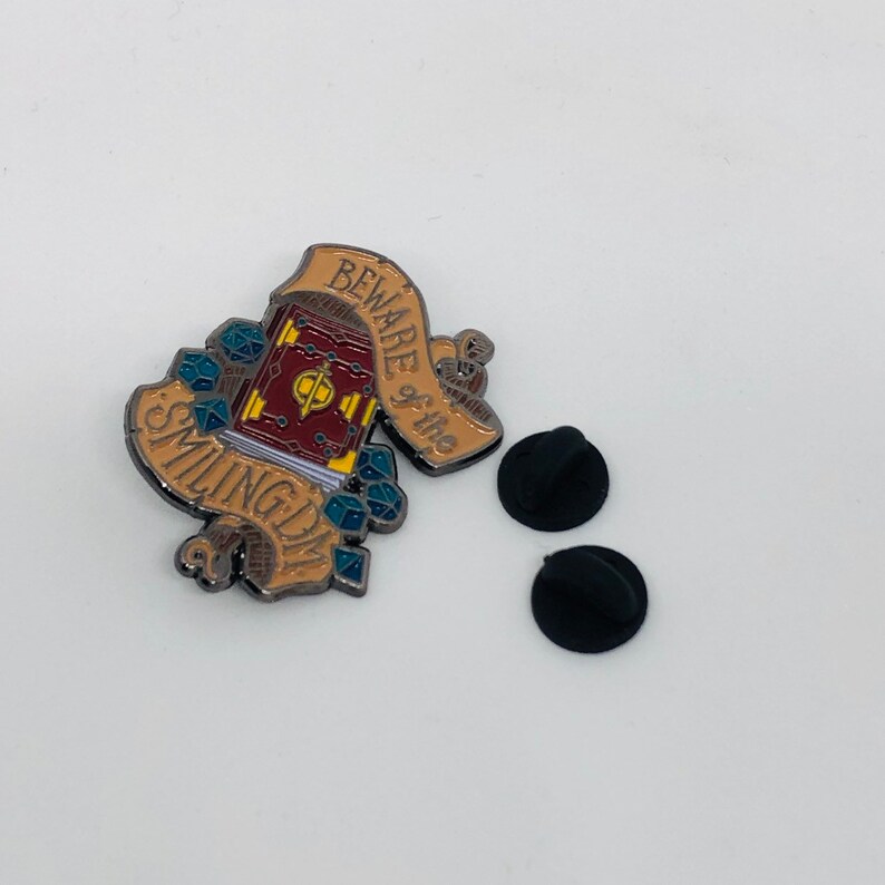 Beware the Smiling DM tabletop gaming DnD RPG Gaming Pin