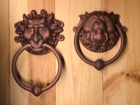 Labyrinth Door Knockers Small Set Functional Moving Knockers Etsy