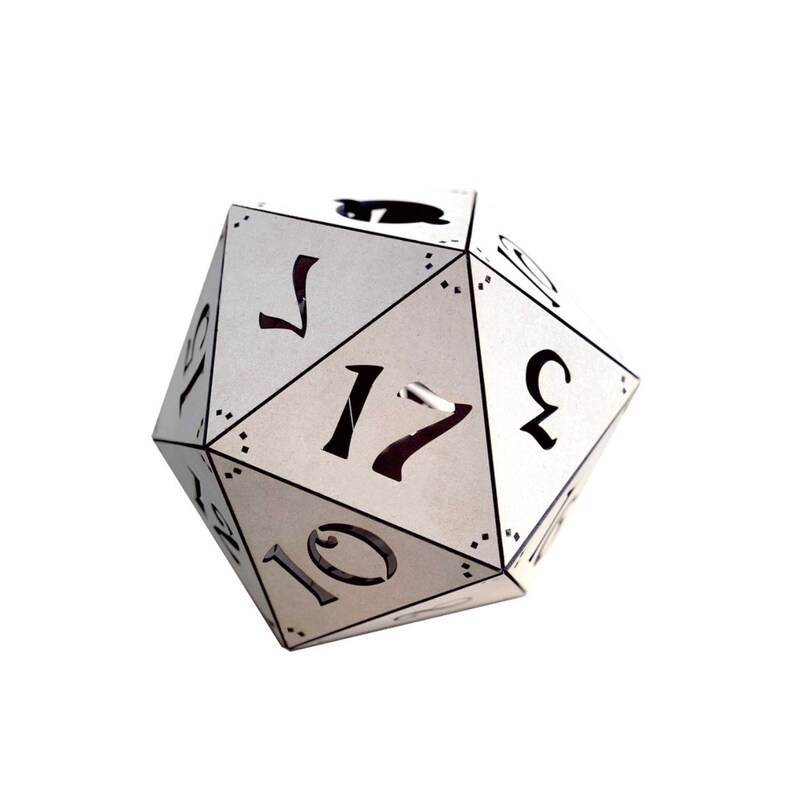 D20 Dungeons and Dragons Dice Lamp Digital Download Laser Etsy