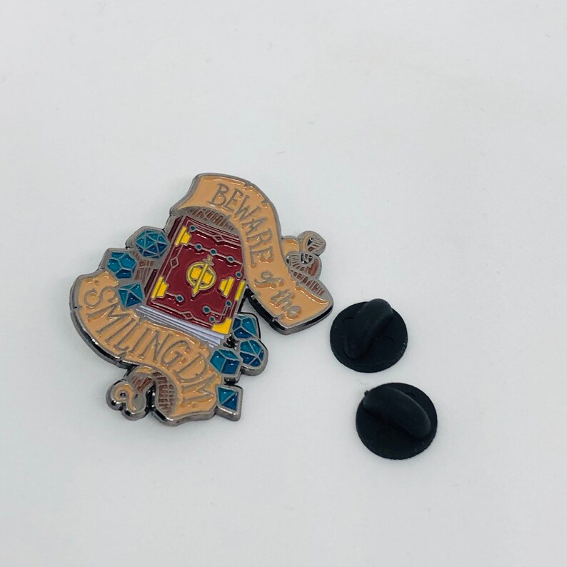 Beware the Smiling DM tabletop gaming DnD RPG Gaming Pin