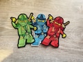 XXL Ninja iron-on transfer, full embroidery, handmade, various colors product logo