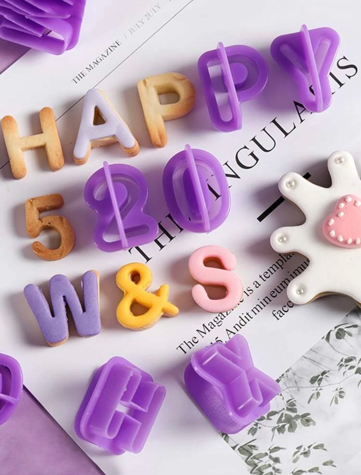 Fondant Letter Stamps Etsy