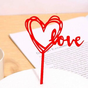 Love Cake Topper