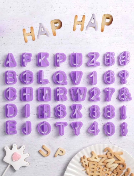 Fondant Letter Stamps Etsy