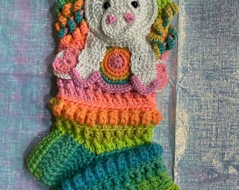 Sass and Belle Betty The Rainbow Unicorn Christmas Stocking Sass and Belle Betty The Rainbow Unicorn Christmas Stocking