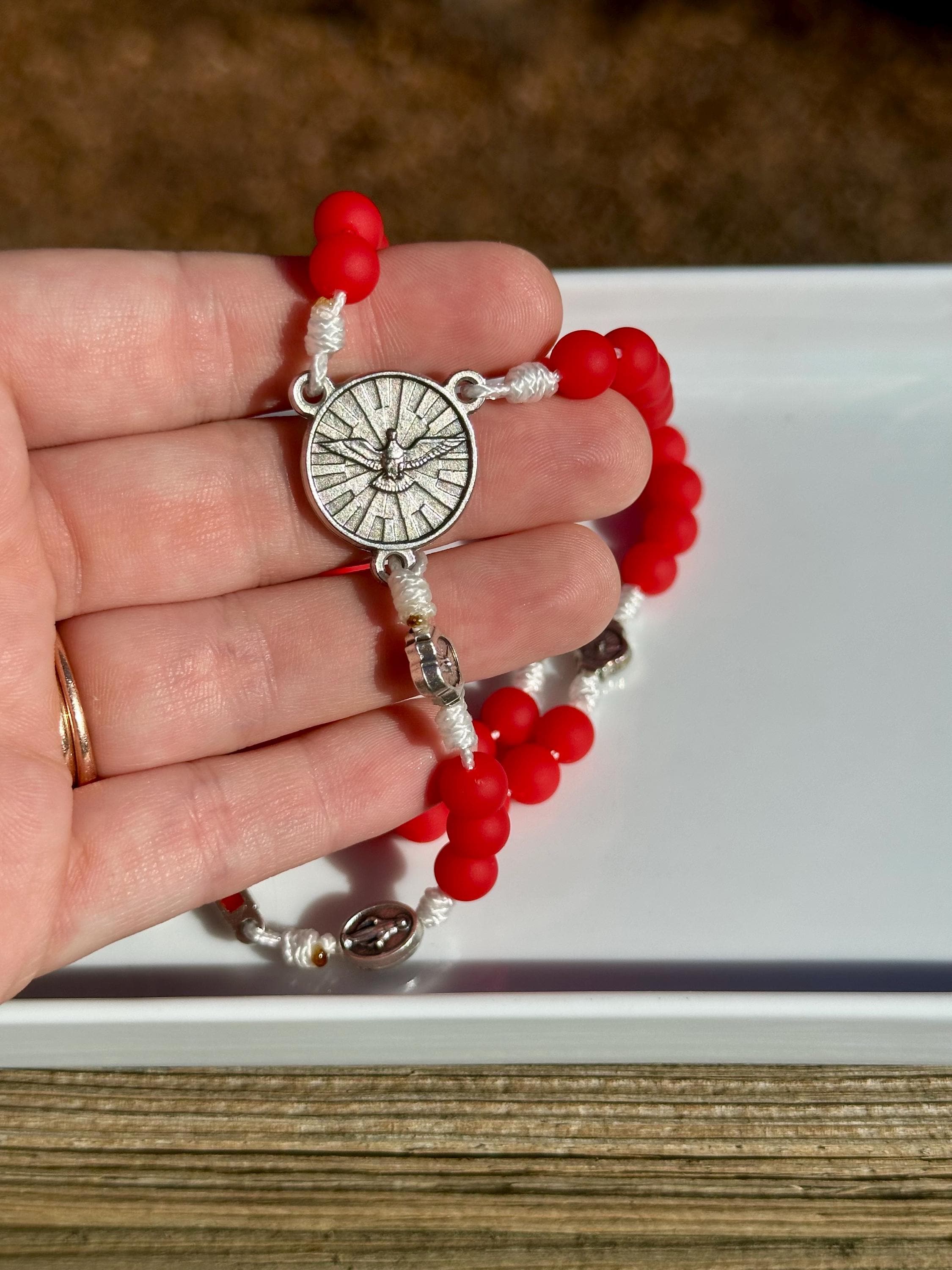 Gifts of the Holy Spirit Confirmation Rosary | Pardon Crucifix ...