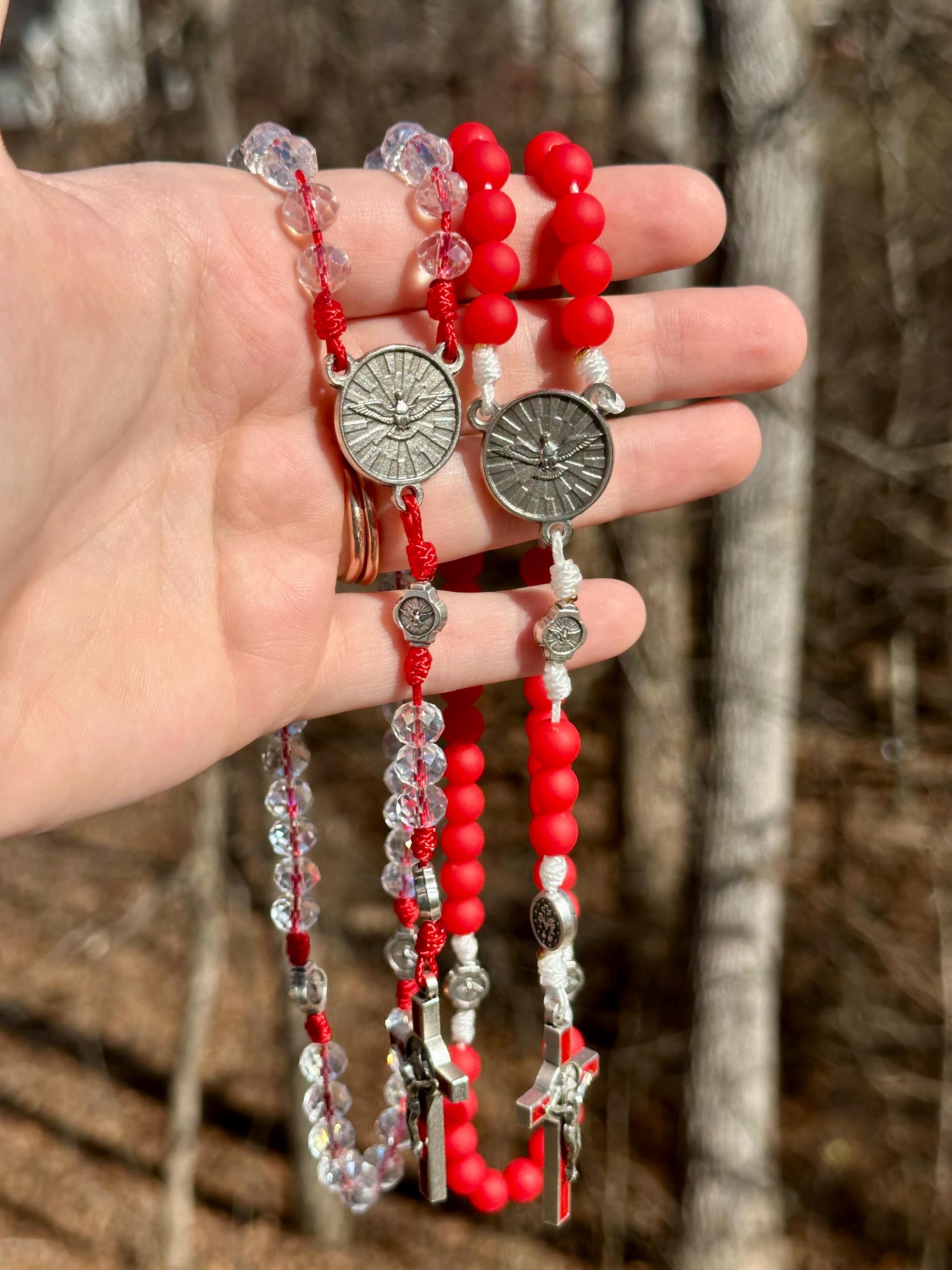 Gifts of the Holy Spirit Confirmation Rosary | Pardon Crucifix ...