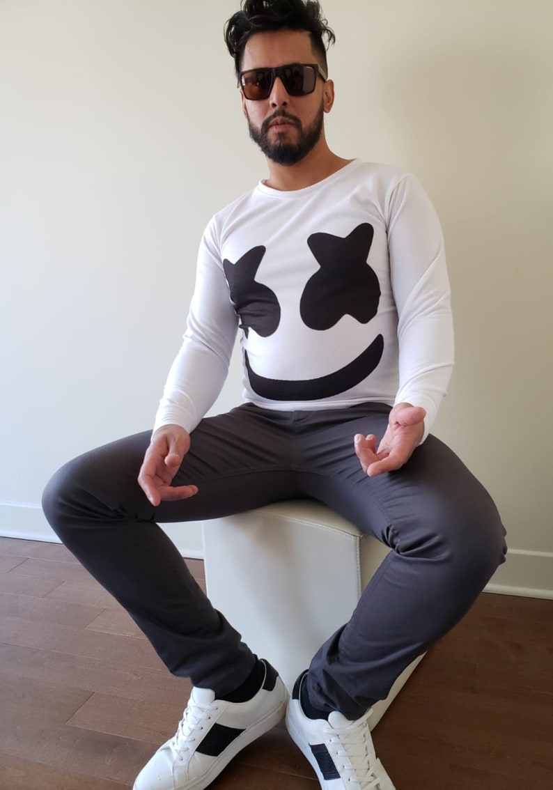 Marshmello Sweatshirt, Sweater, Dj Tshirt Long Sleeve Etsy