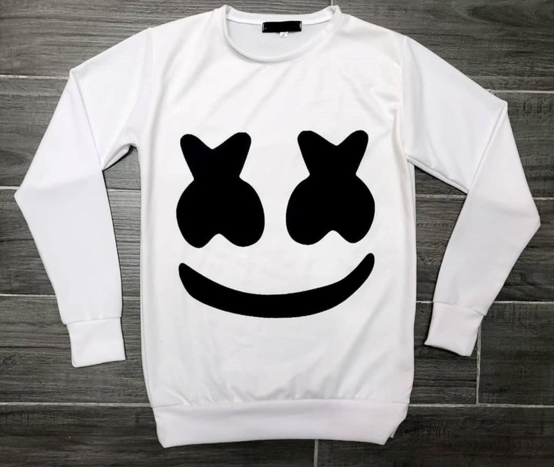 Marshmello Sweatshirt Sweater Dj Tshirt Long Sleeve Etsy UK