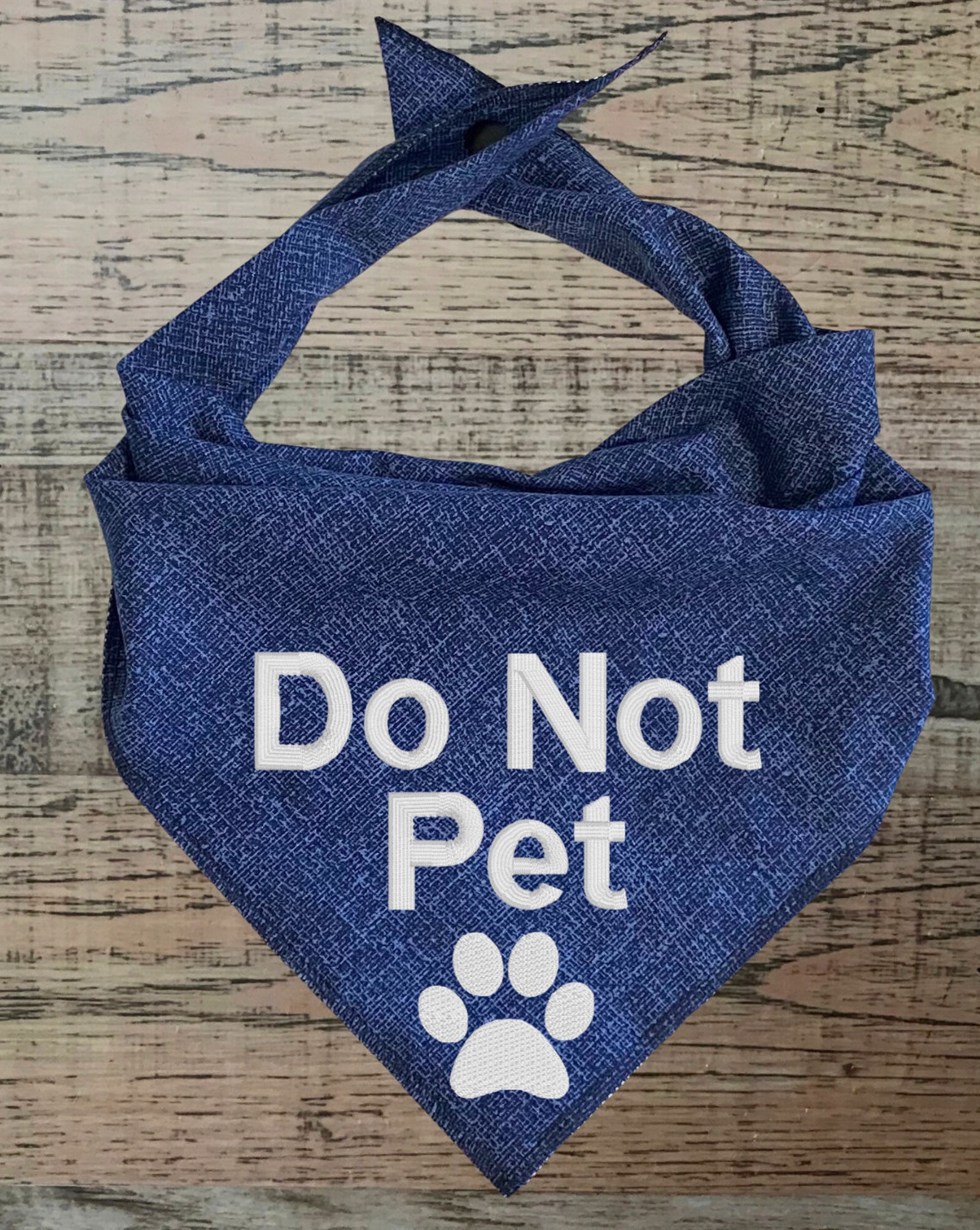 Do not pet dog bandana embroidered do not pet dog scarf Etsy.de
