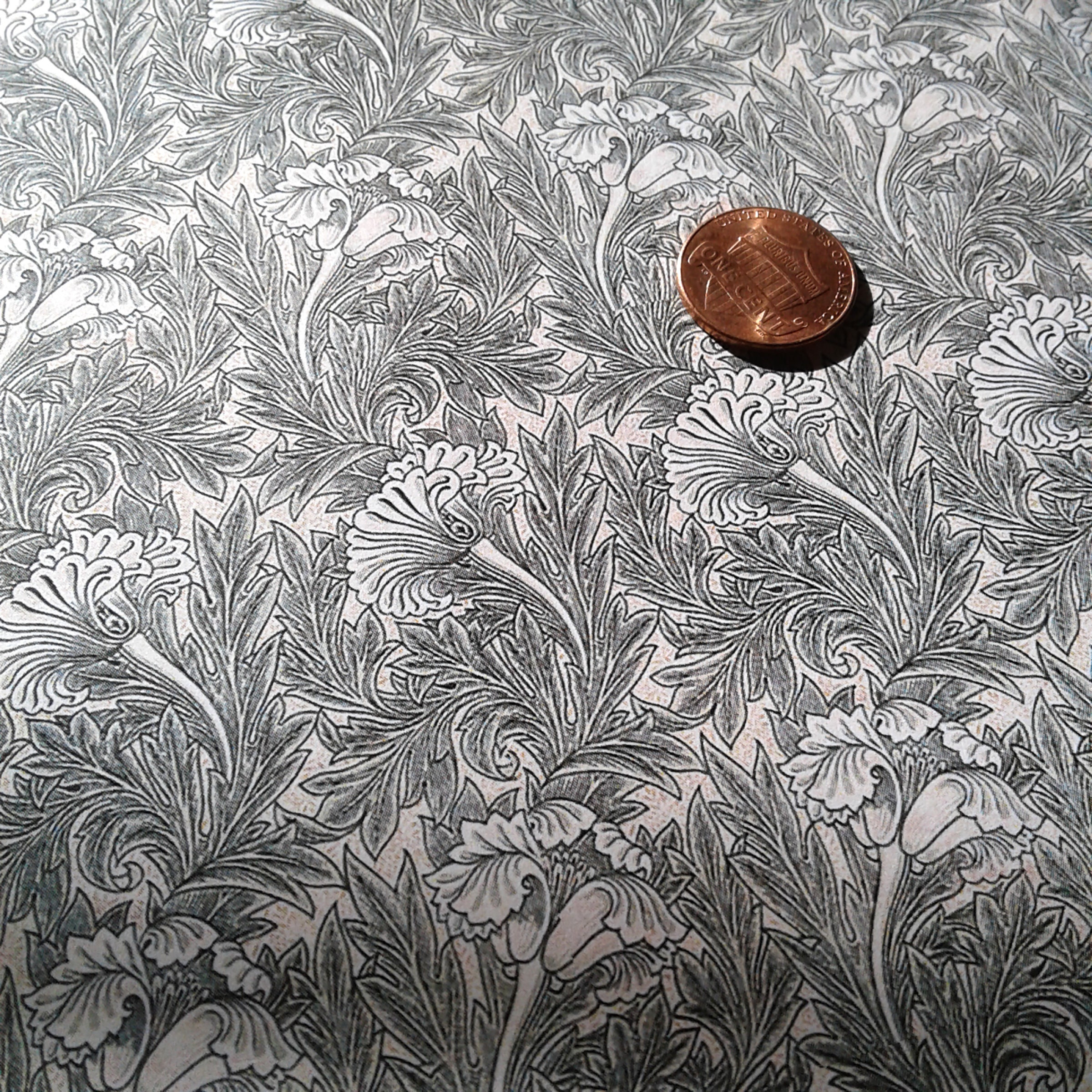 1:12th scale green botanical William Morris wallpaper | Etsy