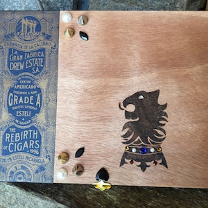 Drew Estate Rebirth Cigar Box Purse (Lion)