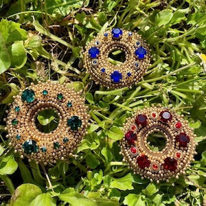 Latvian brooch, sakta, Swarovski, Latvian souvenir