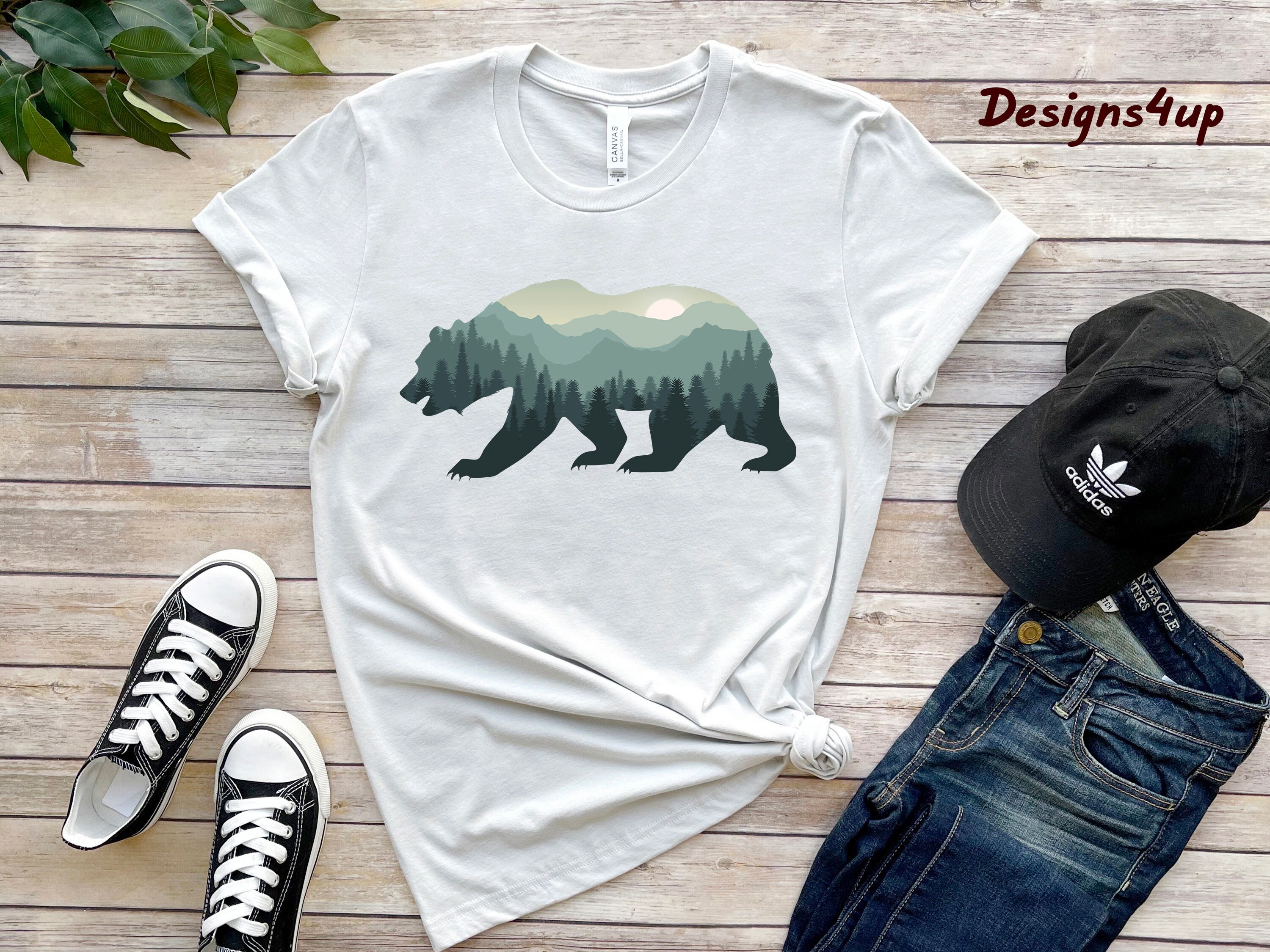 mountain bear t shirt