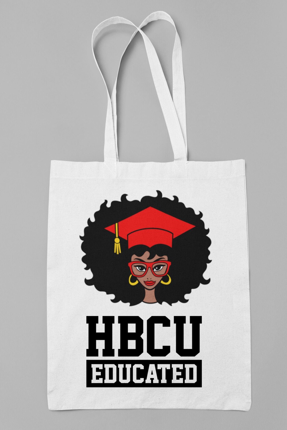 HBCU Educated 15x15 Cotton Canvas Tote Bag Etsy
