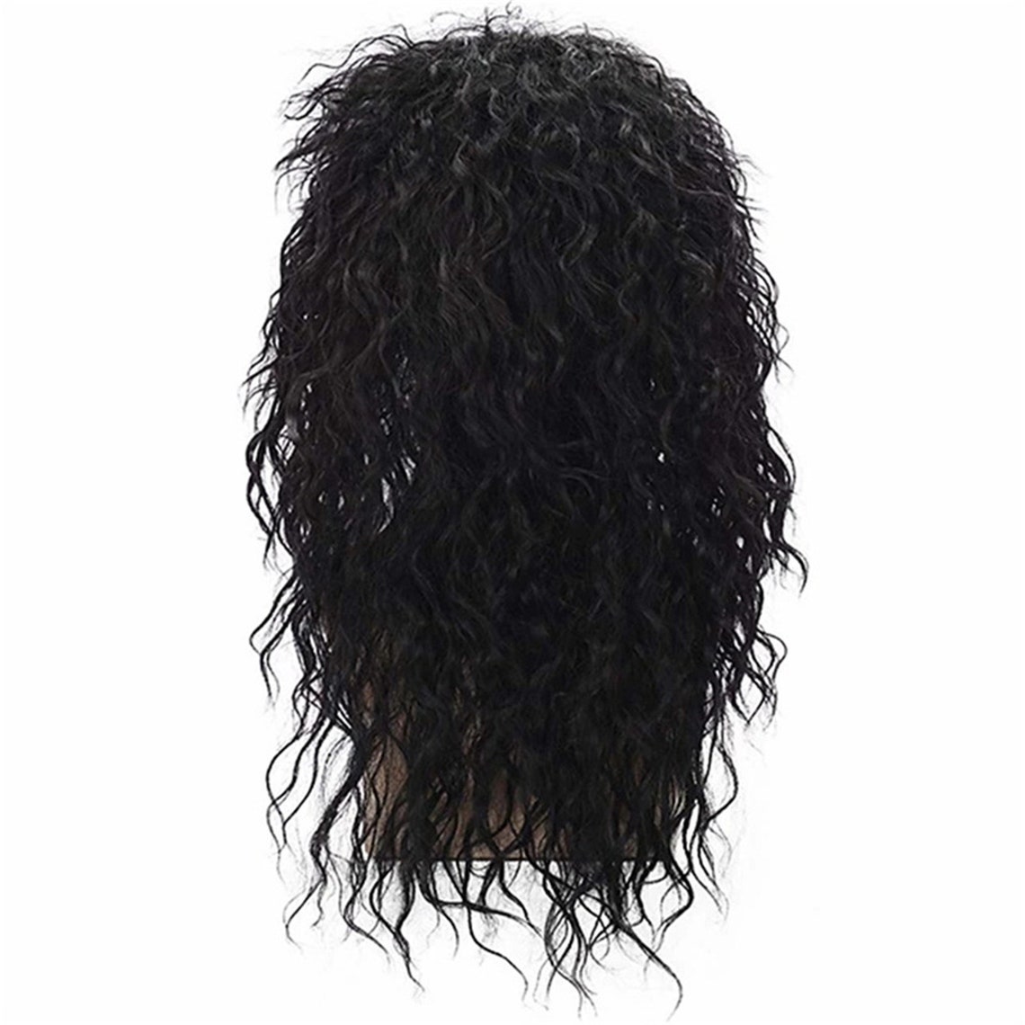 Black Long Curly Wigs 65cm Men's Curly Wigs Fashion Etsy
