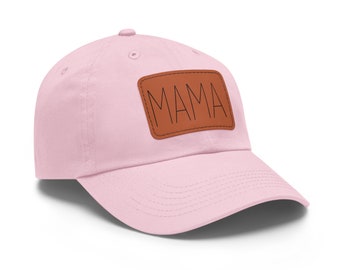 Gorra de béisbol con parche de piel sintética, regalo para mamá
