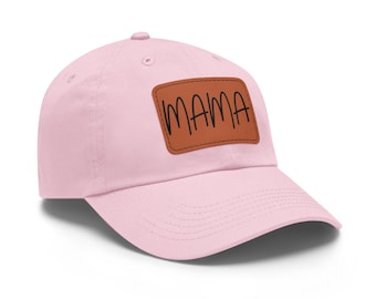 Gorra de béisbol con parche de piel sintética, regalo para mamá