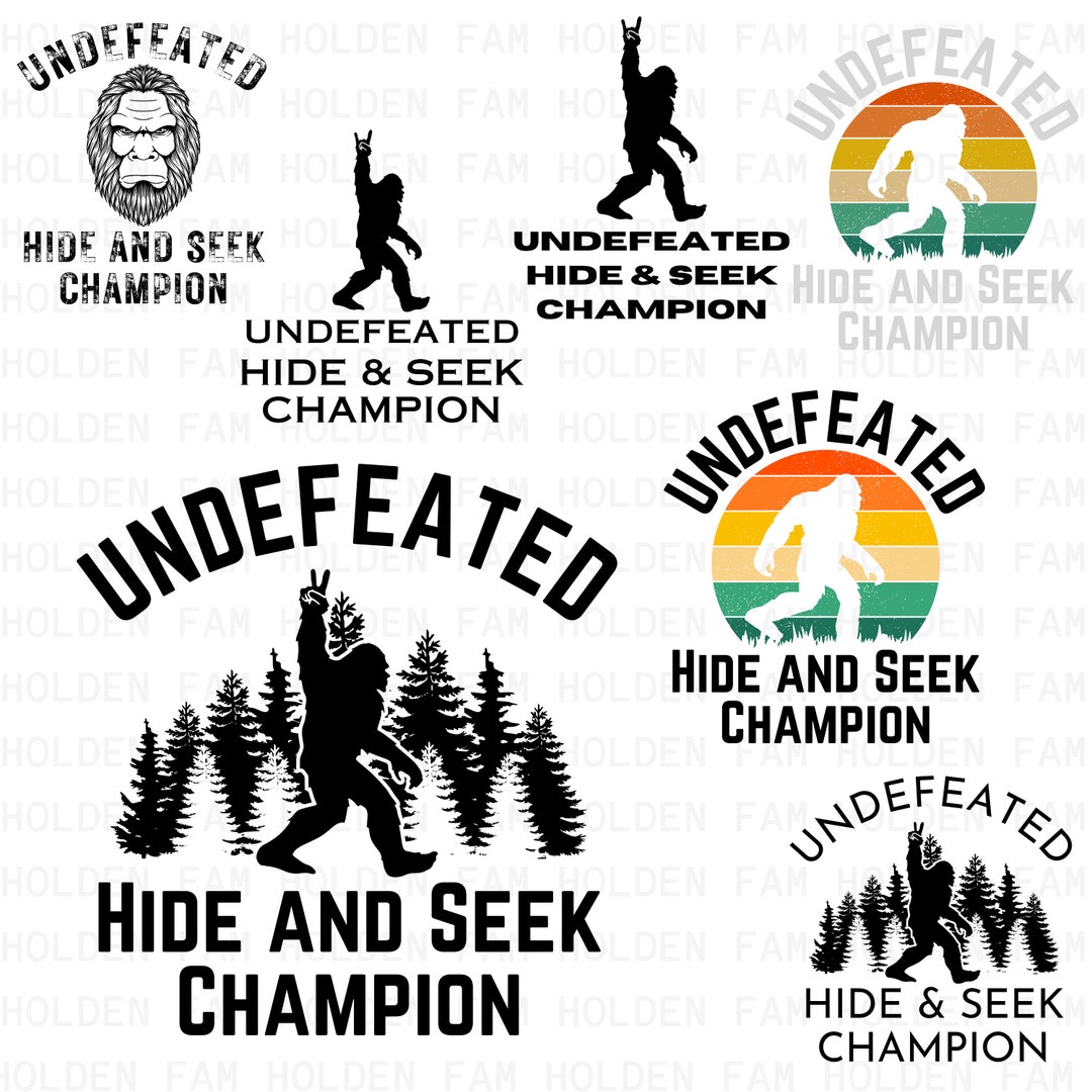 Undefeated File Download Bigfoot Undefeated Hide & Seek Champion Sasquatch Digital Download PNG ...