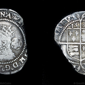 1567 Elizabeth I Silver Sixpence Tudor Hammered Coin Elizabethan