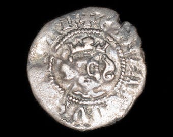King Edward III 1344 - 1351 Hammered Silver Halfpenny Coin, Medieval Coins, British Coins