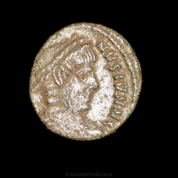 コンスタンティヌス 2 世ローマ銅貨、古代ヌムス (西暦 337 ～ 363 年