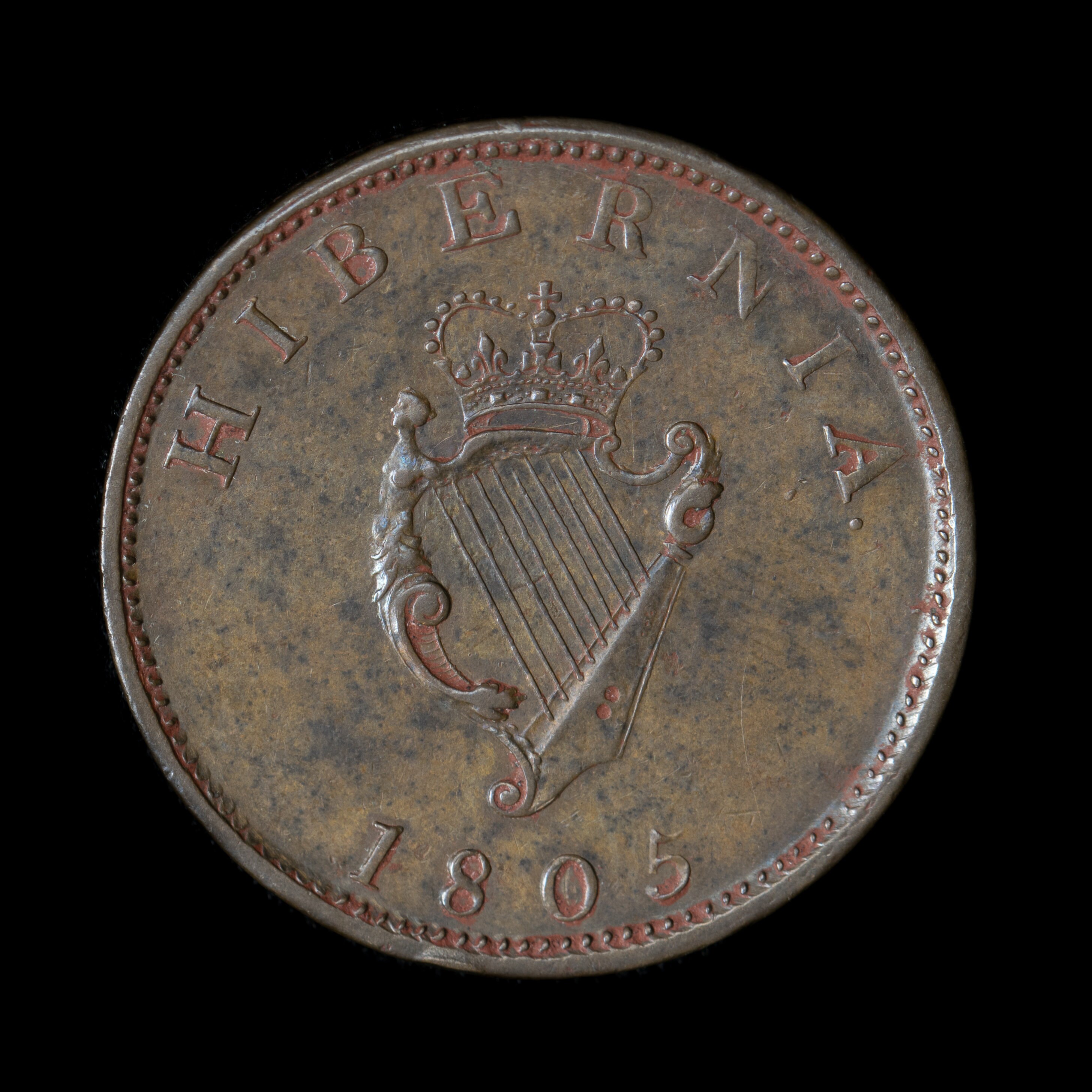 Old Irish Coin King III Copper Half Penny 1805 Old Etsy UK