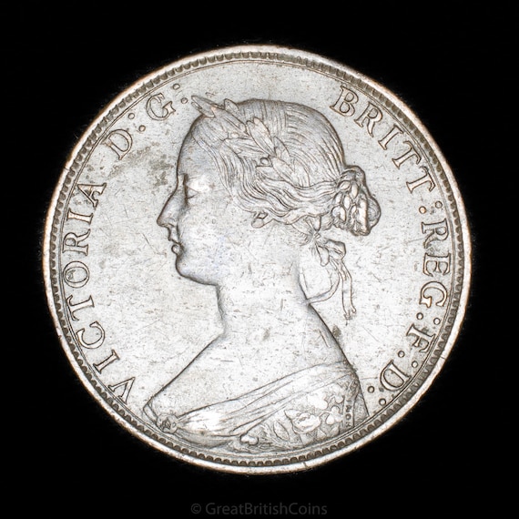 Queen Victoria 1862 Half Penny Coin - Etsy