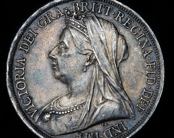 ヴィクトリア女王フローリン硬貨、1857年ゴシックヘッド再鋳造、銀