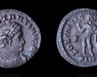 Roman Coin of Constantine, AE Follis Minted in London, England AD 313-315, Ancient Coins, Unique Gifts