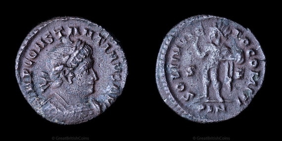 Moneta romana di Costantino, AE Follis coniata a Londra, Inghilterra AD  313-315, Monete antiche, Regali unici -  Italia