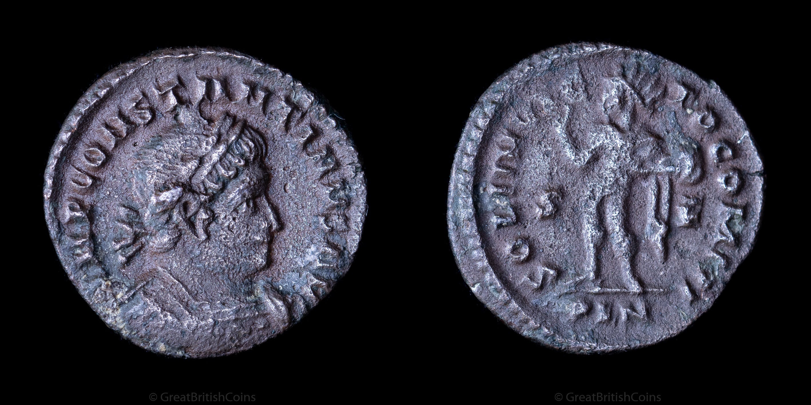 Roman Coin of Constantine, AE Follis Minted in London, England AD 313-315,  Ancient Coins, Unique Gifts 