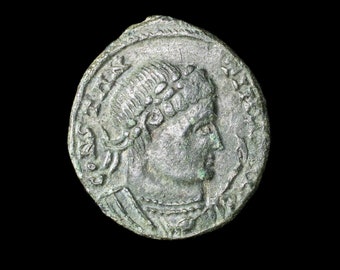古代ローマの青銅貨、コンスタンティヌス1世の死後発行、クアドリガ