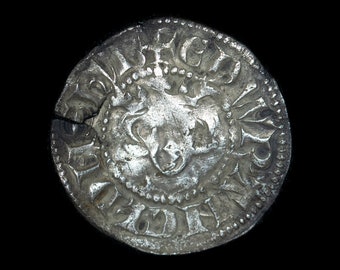 Mittelalterlicher Gehämmerter Silberpfennig – König Edward I, London Minted
