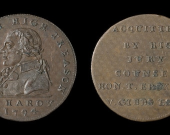 ケント・ランバーハースト ハーフペニー銅貨コンドルトークン 1794