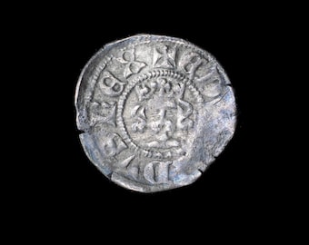 King Edward III 1344 - 1351 Hammered Silver Halfpenny Coin, Medieval Coins, British Coins