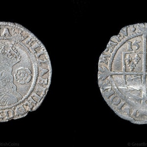 1567 Elizabeth I Silver Threepence Tudor Hammered Coin