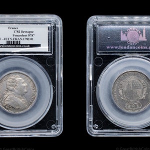 French 1782 Bretagne Royal Silver Jeton