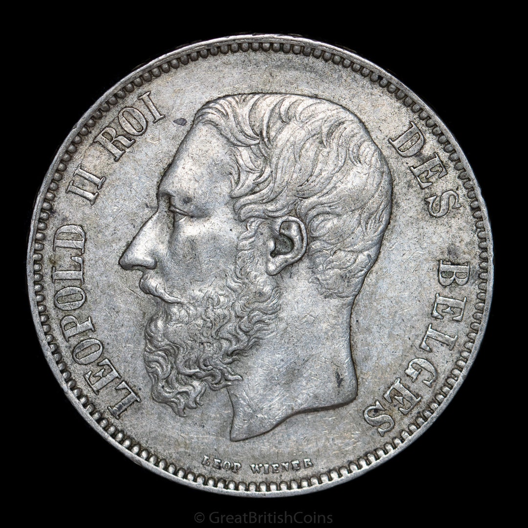 1873年 ベルギー 5フラン 銀貨 レオポルド2世 il_1080xN.3648791078_er8q.jpg