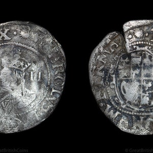 Charles I English Civil War Period Halfgroat Silver Coin 1645 - 1646, Historical Gifts, Parliament