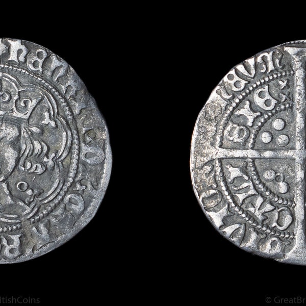 Henry VI Silver Groat Medieval Coin 1422 - 1430, British Coins, Wars of the Roses