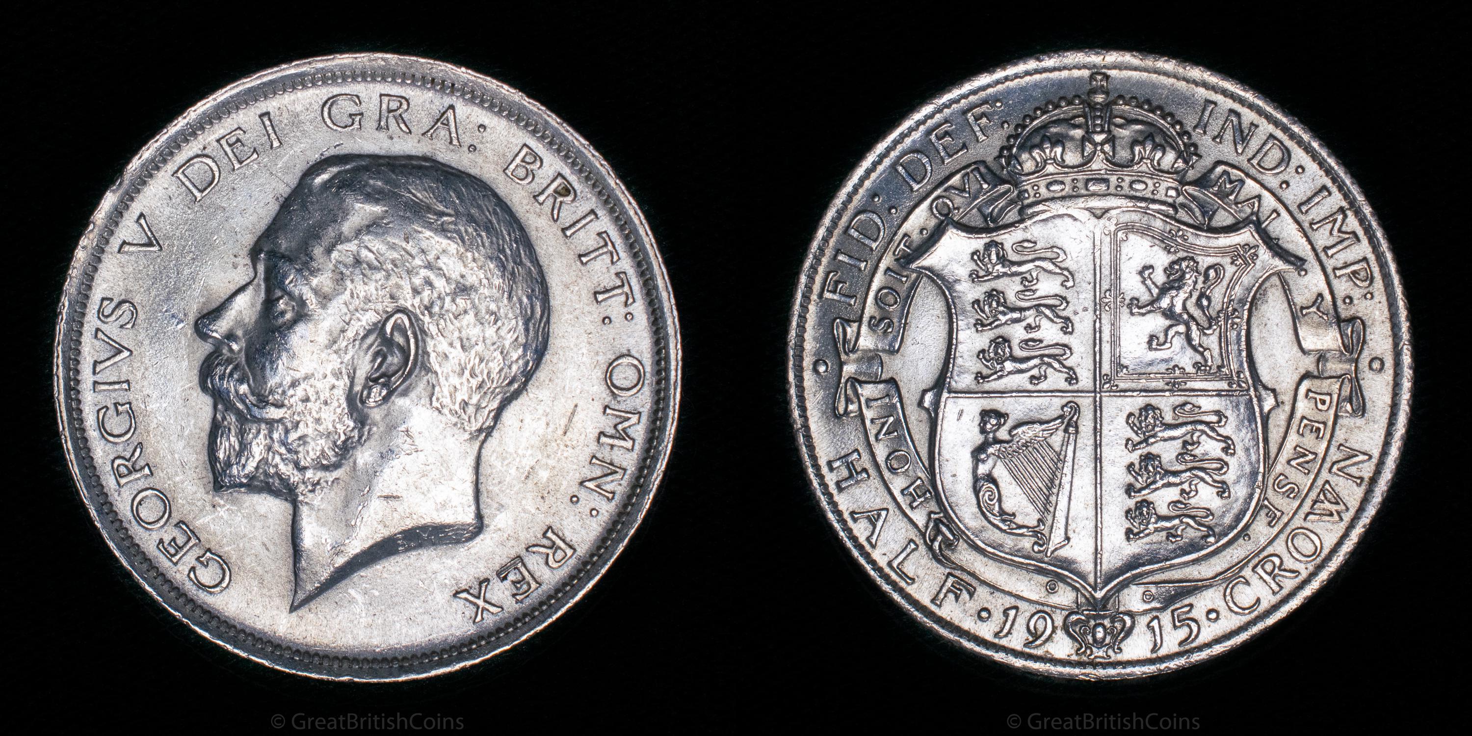 King George V Silver Half-crown Coin 1915, World War I - Etsy
