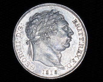 1816年 ジョージ3世 銀貨　6ペンス 1818年 ジョージ3世 銀貨6ペンス - Etsy 日本