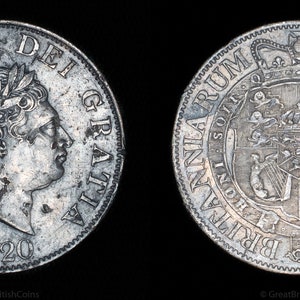 ジョージ3世 半クラウン銀貨 1820年
