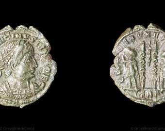 Roman Coin of Constantine II, AE Follis Minted 306 - 337AD in Trier, Germany, Ancient Coins, Unique Gifts