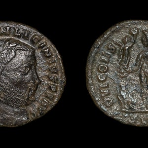 Bronze Roman Follis Coin of Licinius Minted 308-324 AD , Ancient Coins, Unique Gifts