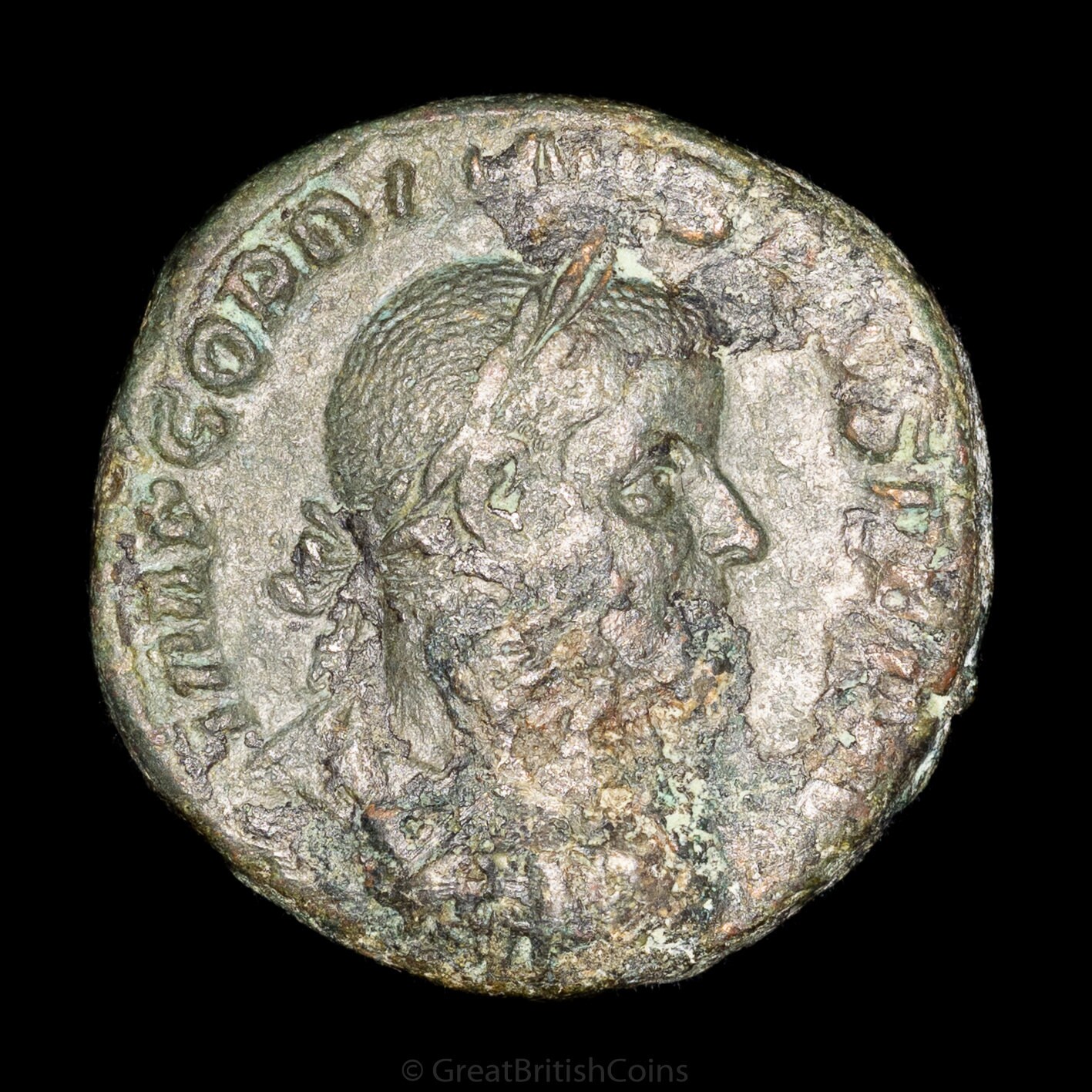 古代　ローマ帝国 ゴルディアヌス3世 AEセステルティウス 本物のセステルティウス青銅貨 – 皇帝ゴルディアヌス 3 世、ローマ